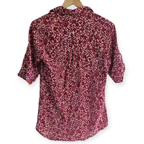 New Eddie Bauer Floral Button Down Size M - Picture 2 of 9